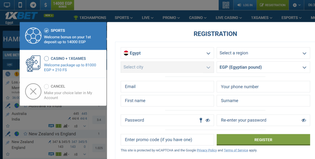 A Straightforward 1xBet Registration Process