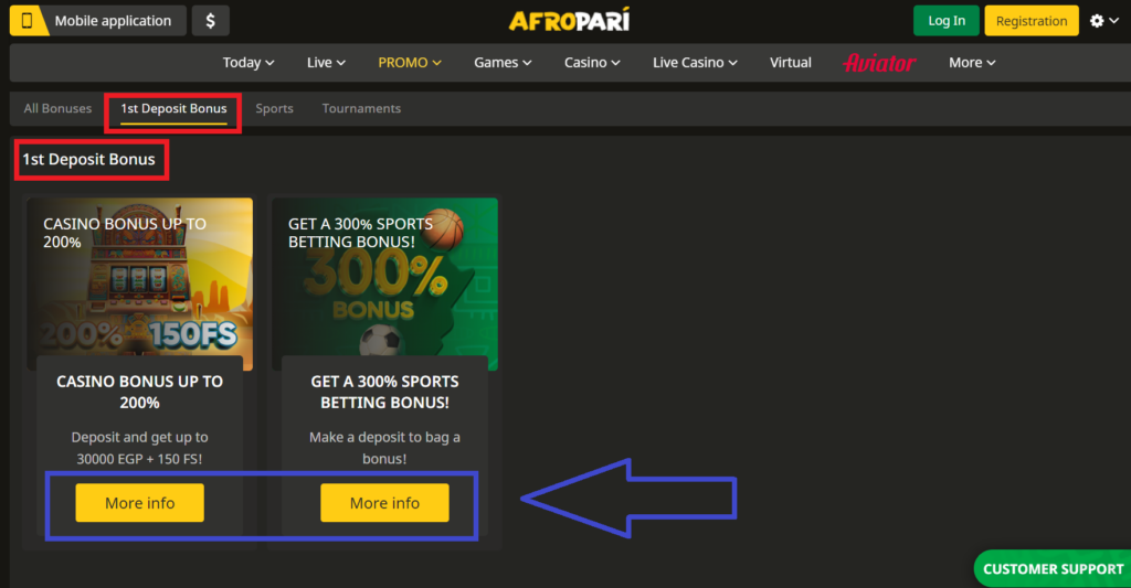 AfroPari Bonuses and Promotions